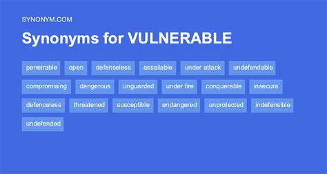 vulnerable antonym|vulnerable synonyms and antonyms.